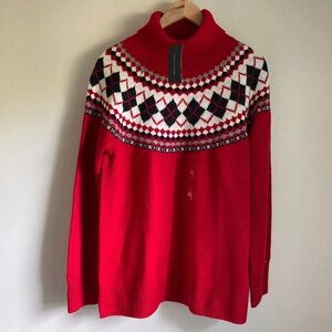 New Tommy Hilfiger women’s fair isle sweater